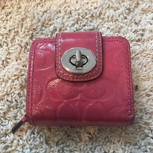 Coach pink wallet